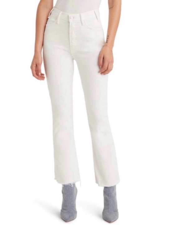 MOTHER Denim - NWT💕MOTHER The Hustler High Waist Fray Hem Ankle Color:Fairest Of Them All